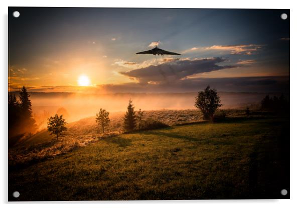 Vulcan at Sunset Acrylic by J Biggadike