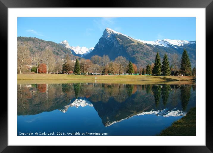 Beautiful French Alps Framed Mounted Print by Carla Lock