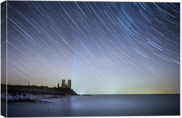 Starry Reculver Canvas Print by Ian Hufton