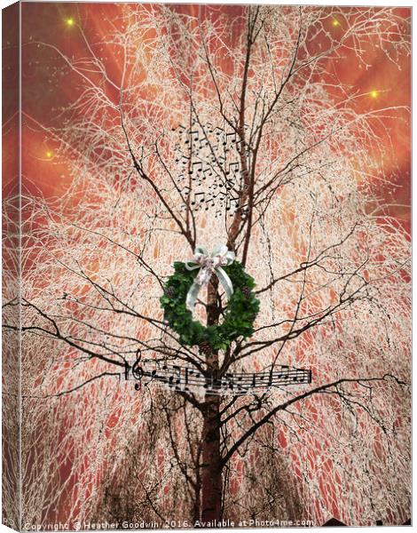 Star Spangled Tree. Canvas Print by Heather Goodwin