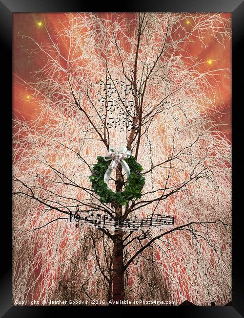 Star Spangled Tree. Framed Print by Heather Goodwin