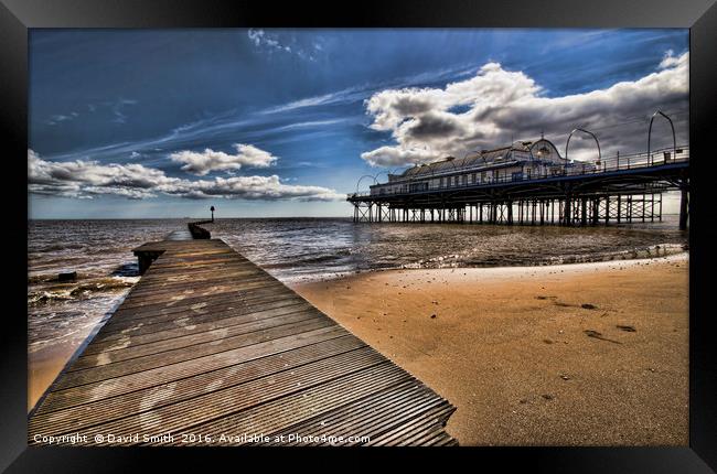 Jetty And Pier  Framed Print by David Smith
