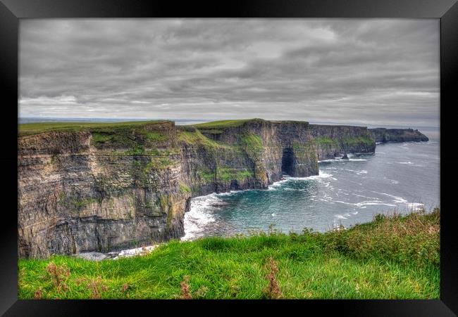 Cliffs of Moher. Ireland. HDR landscape Framed Print by HQ Photo