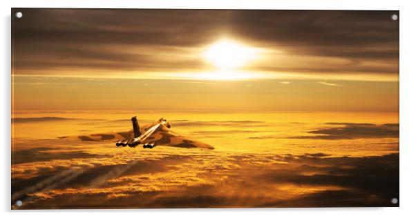A Vulcan Sunset Acrylic by J Biggadike