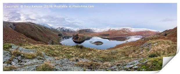 Haweswater Pano at First Light Print by Gary Kenyon