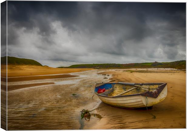 The Storm at Aberffraw. Canvas Print by Colin Allen