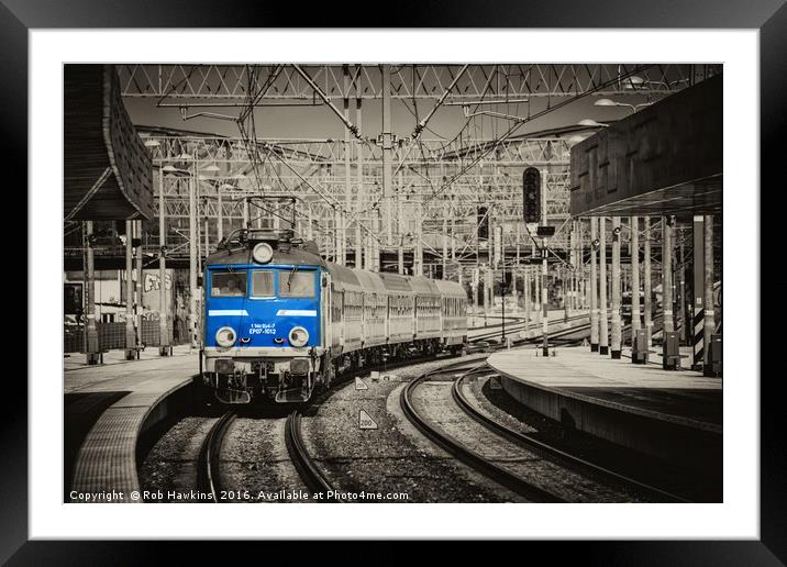 Gdansk Railway blues  Framed Mounted Print by Rob Hawkins