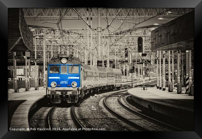 Gdansk Railway blues  Framed Print by Rob Hawkins