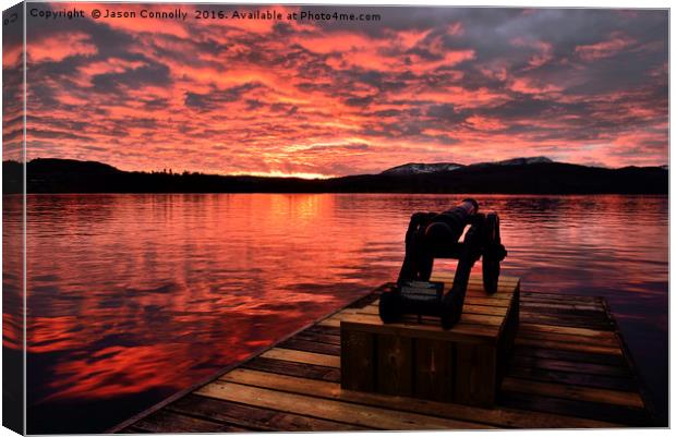 Windermere Sunset Canvas Print by Jason Connolly