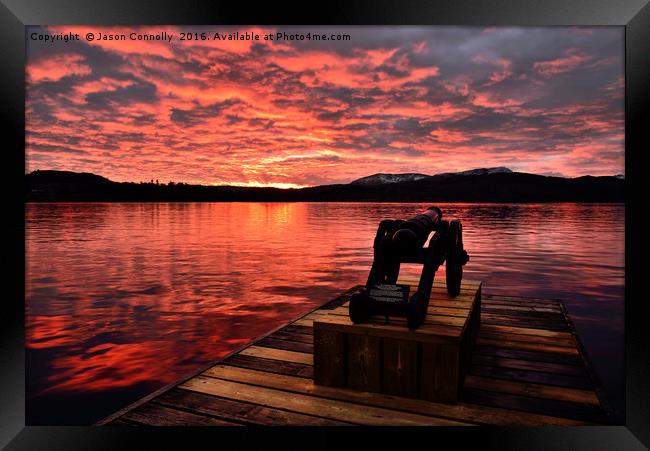 Windermere Sunset Framed Print by Jason Connolly