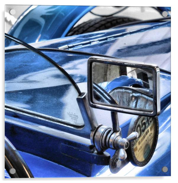 motoring blues Acrylic by Heather Newton