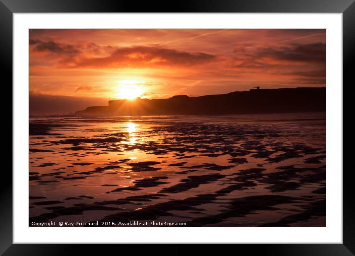 Sunrise at South Shields Framed Mounted Print by Ray Pritchard