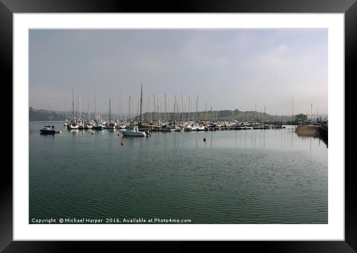 Kinsale Harbor in the County Cork in Ireland Framed Mounted Print by Michael Harper
