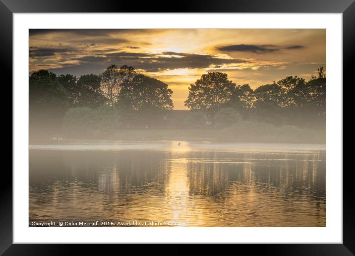Misty Morn Framed Mounted Print by Colin Metcalf
