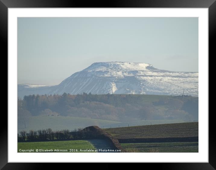                             Looking across the cou Framed Mounted Print by Elizabeth Atkinson