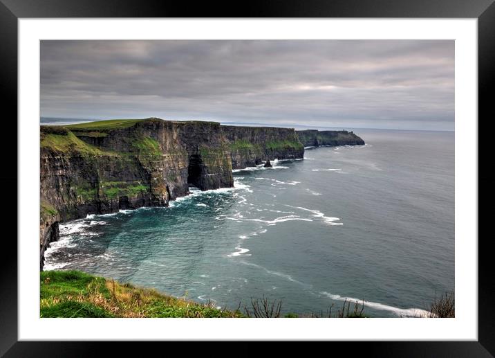 Cliffs of Moher. Ireland. HDR landscape1 Framed Mounted Print by HQ Photo