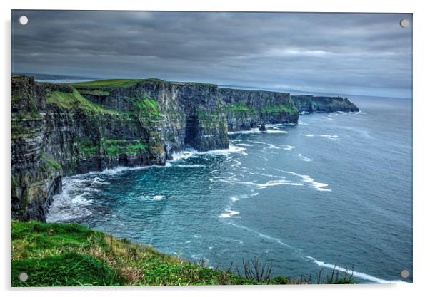 Cliffs of Moher. Ireland. HDR landscape3 Acrylic by HQ Photo