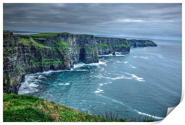 Cliffs of Moher. Ireland. HDR landscape3 Print by HQ Photo