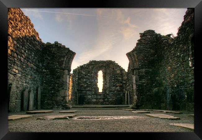 Old HDR photo of irish church Framed Print by HQ Photo