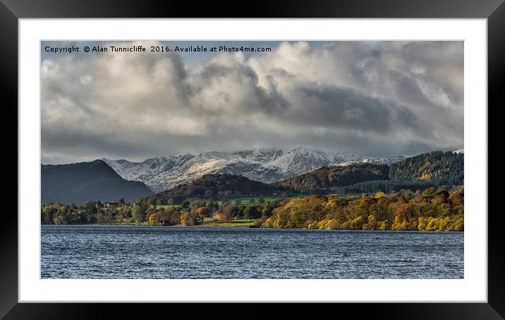 Lake District Framed Mounted Print by Alan Tunnicliffe