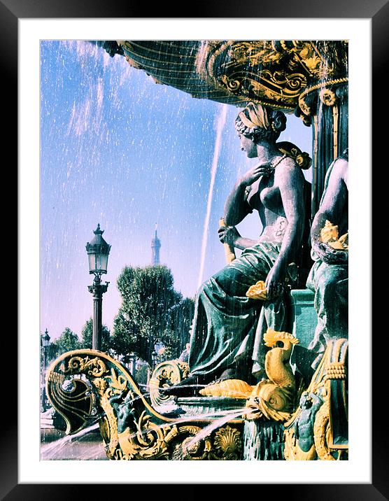 Place du Concorde, Paris Framed Mounted Print by Lucy Antony