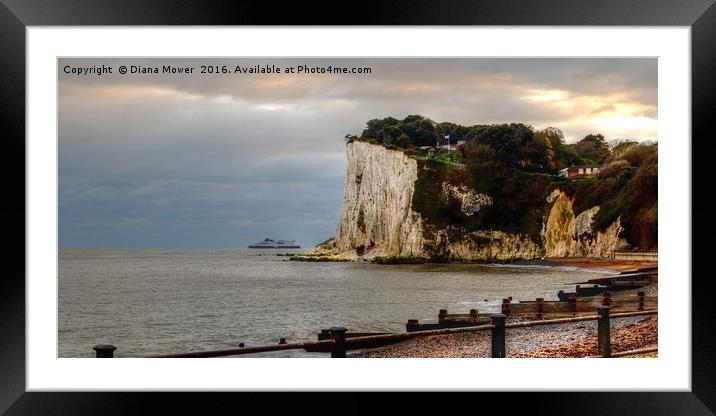 St Margarets Bay Framed Mounted Print by Diana Mower