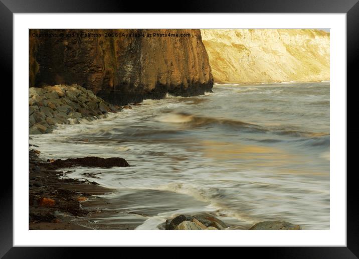 TIDES HIGH Framed Mounted Print by andrew saxton
