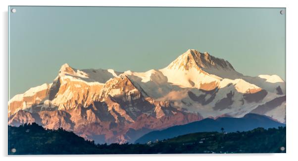 Nepali Himalays Acrylic by Ram Maharjan