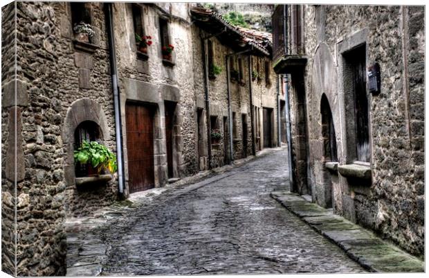 Old Town in the pyrenees Canvas Print by HQ Photo
