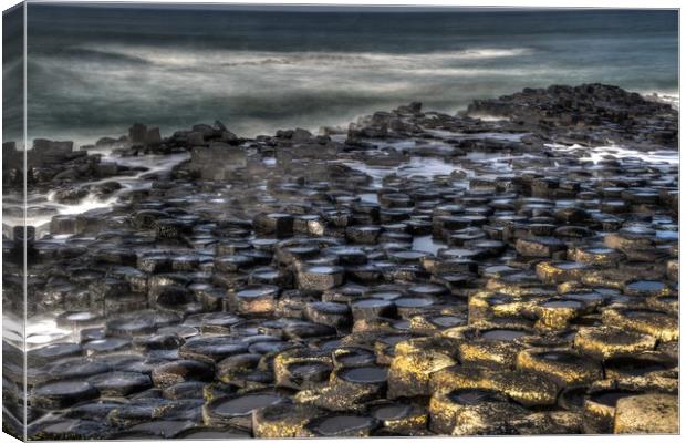 giant's causeway Long exposure hdr Canvas Print by HQ Photo