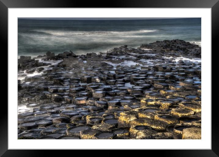 giant's causeway Long exposure hdr Framed Mounted Print by HQ Photo