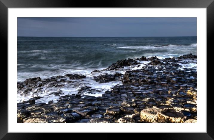 The shore of giant's causeway  Framed Mounted Print by HQ Photo