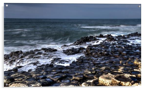 The shore of giant's causeway  Acrylic by HQ Photo