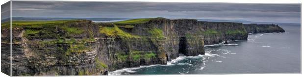 hdr panoramic view of the cliffs of moher Canvas Print by HQ Photo