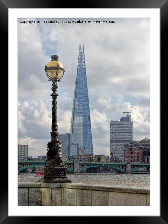 The Shard Framed Mounted Print by Rick Lindley