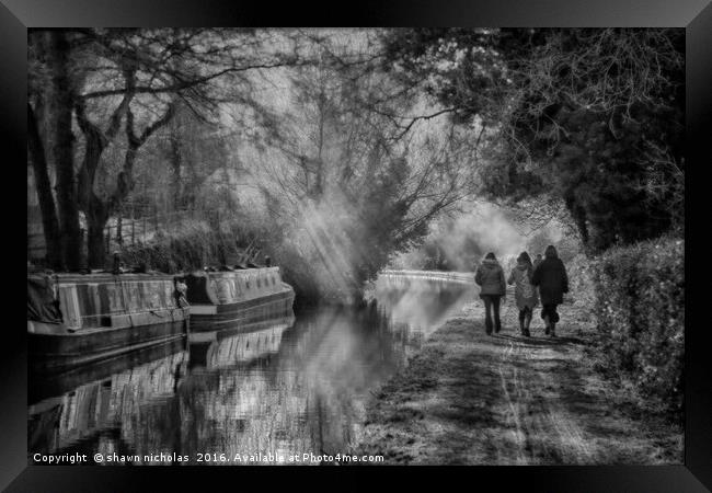 Worcestershire Canal, near Kidderminster Framed Print by Shawn Nicholas
