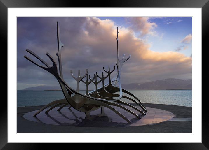 The Sun Voyager Framed Mounted Print by Charlotte Moon