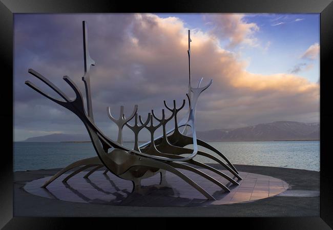 The Sun Voyager Framed Print by Charlotte Moon