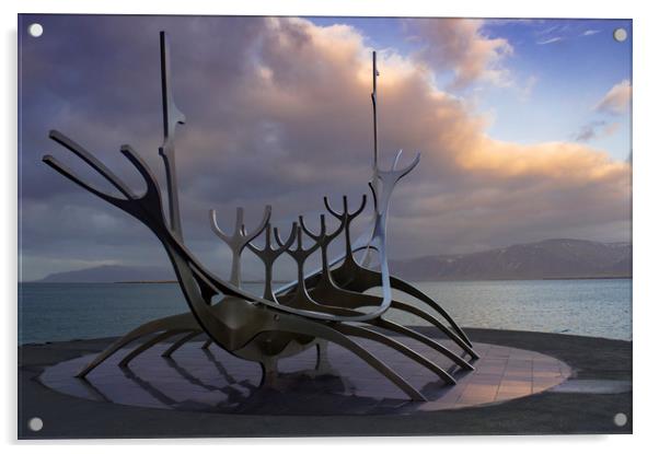 The Sun Voyager Acrylic by Charlotte Moon