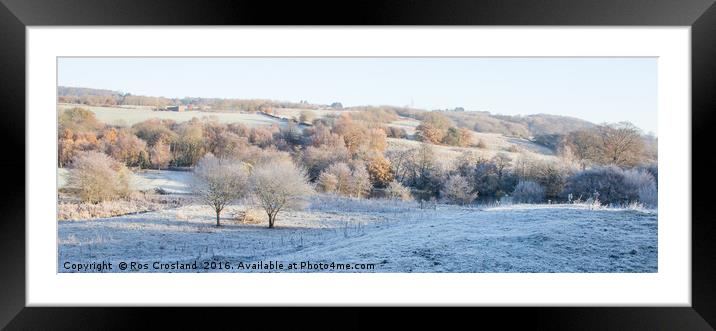 Winter Beauty in the Yorkshire Countryside Framed Mounted Print by Ros Crosland