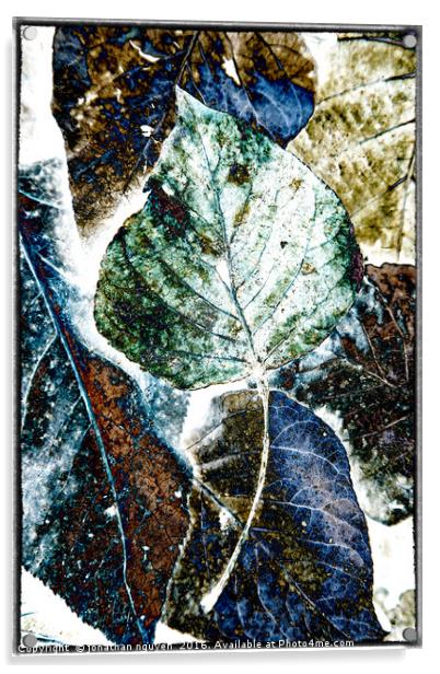 Leaves Abstract 1 Acrylic by jonathan nguyen