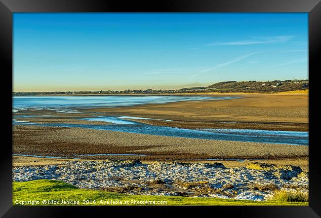 Ogmore by Sea and Beach Framed Print by Nick Jenkins