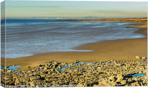 Rest Bay Porthcawl South Wales Coast Winter Canvas Print by Nick Jenkins