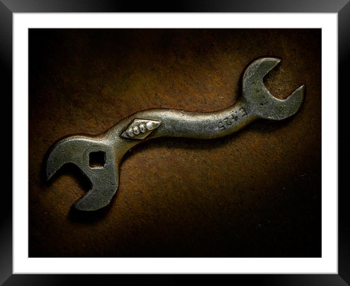 Bent Spanner Framed Mounted Print by Martin Williams