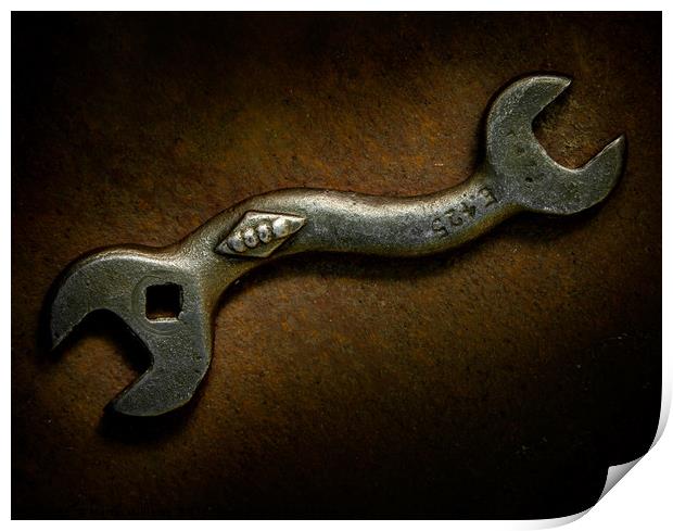 Bent Spanner Print by Martin Williams