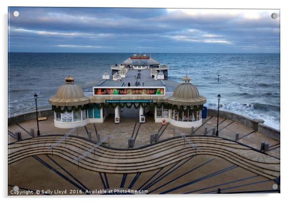 Cromer Pier in November Acrylic by Sally Lloyd