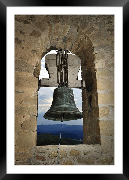 Bell inside belltower Framed Mounted Print by Josep M Peñalver
