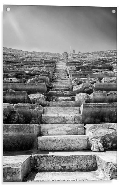 Side Amphitheatre Stairway Acrylic by Antony McAulay