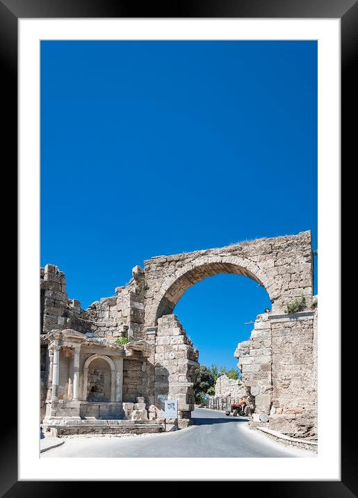 Side Ancient City Gate Framed Mounted Print by Antony McAulay
