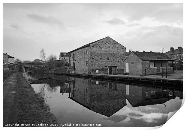 Canal Mill Print by Ashley Jackson